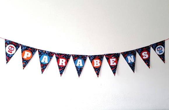 Bandeirinha Viva a Vida É Uma Festa