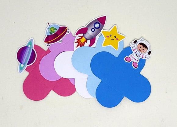 Kit Forminhas para Docinhos Astronauta Meninas