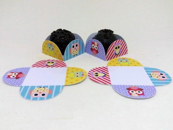 Kit Forminhas para Docinhos Corujas