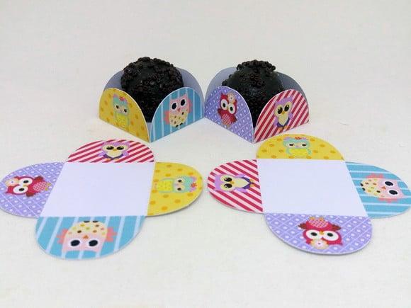 Kit Forminhas para Docinhos Corujas