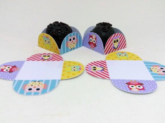 Kit Forminhas para Docinhos Corujas