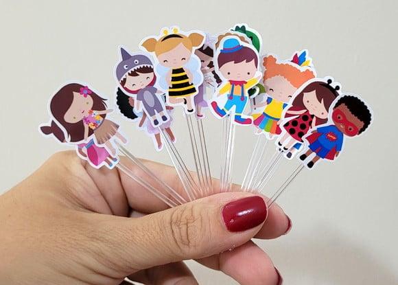 Kit Toper para Docinho Bloquinho de Carnaval