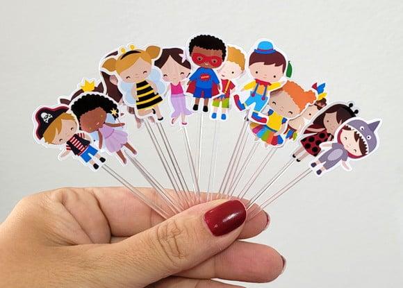 Kit Toper para Docinho Bloquinho de Carnaval