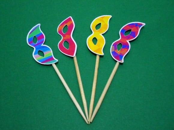Kit Toper para Docinho Máscara Carnaval