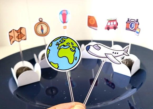 Kit Toper para Docinho Viagem