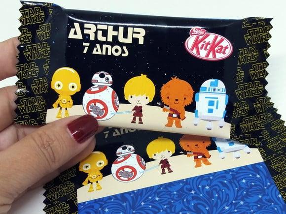 Capa Kit Kat Personalizado Star Wars Cute