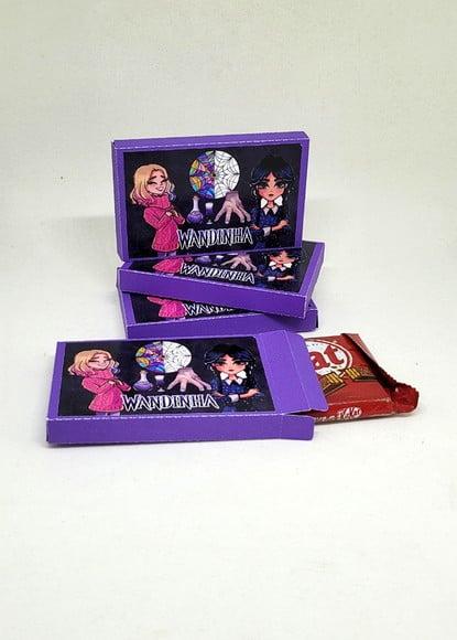 Kit com 20 Caixas para Kit Kat Wandinha