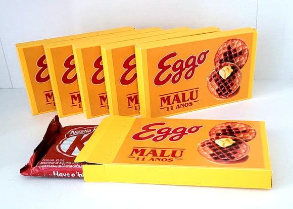 Kit com 20 Caixas para Kit Kat Waffle Stranger Things