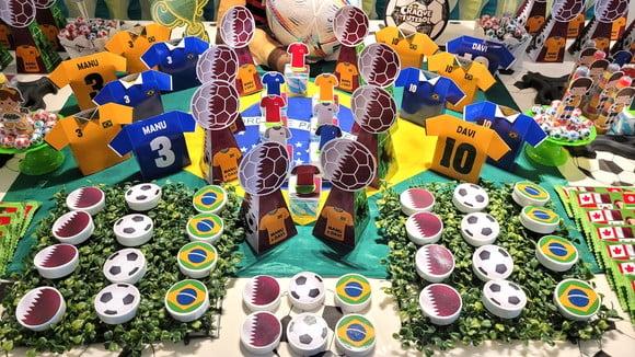 30 Adesivos Redondo para Latinha 5x5 Copa 2022