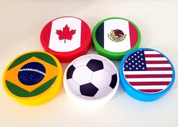 30 Adesivos Redondo para Latinha 5x5 Copa 2026