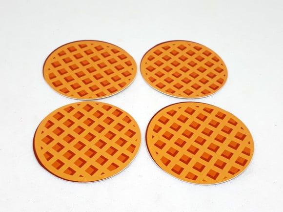 30 Adesivos Redondo para Latinha 5x5 Waflle