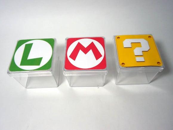 30 Apliques Adesivo para Caixa Acrílica 5x5 Super Mario Bros e L