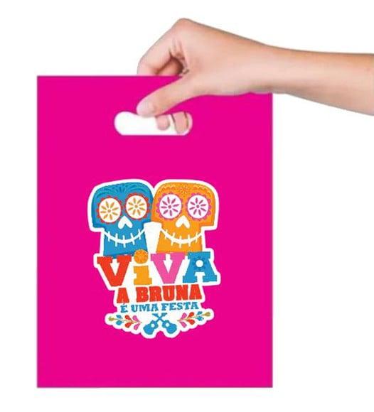 Adesivo para Sacolinha Viva a Vida É Uma Festa