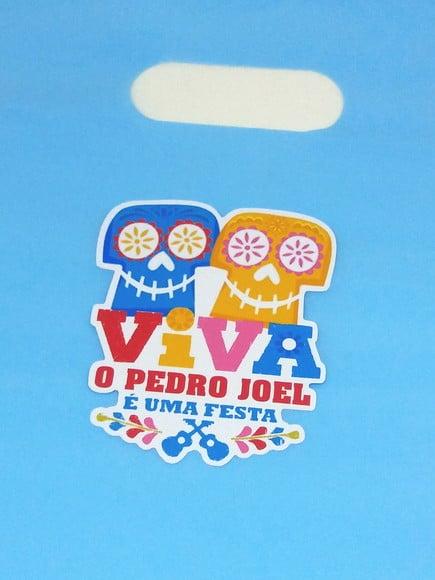 Adesivo para Sacolinha Viva a Vida É Uma Festa