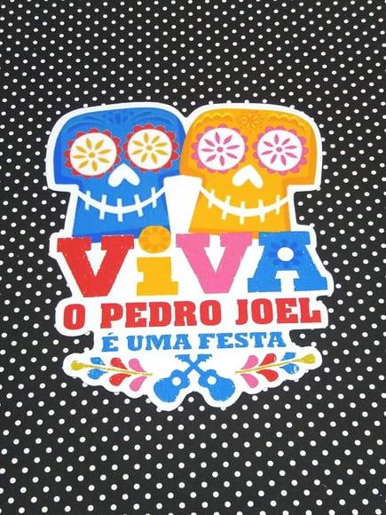 Adesivo para Sacolinha Viva a Vida É Uma Festa