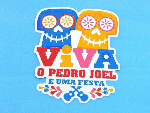 Adesivo para Sacolinha Viva a Vida É Uma Festa