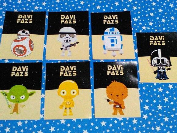 Adesivo para Tubete Star Wars Cute