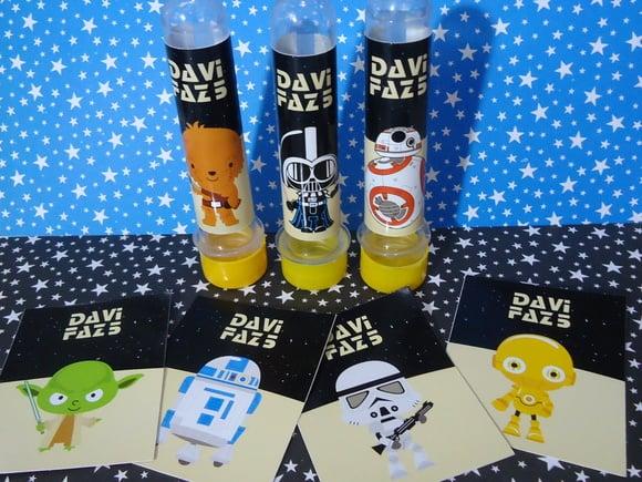 Adesivo para Tubete Star Wars Cute