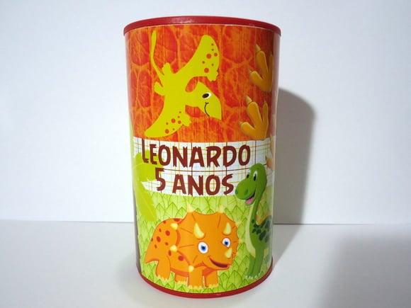 Rótulo Adesivo Cofre Dinossauro