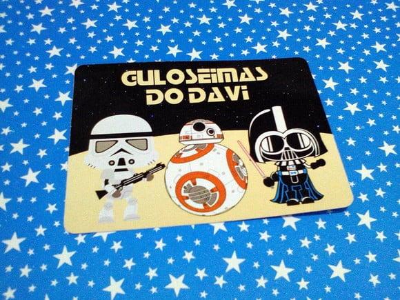 Rótulo Adesivo Marmitinha 500 Gr Star Wars
