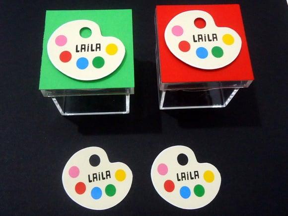Aplique 3d para Caixa Acrílica 5x5 Pintando o 7