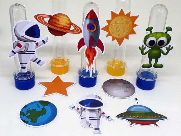 Kit 20 Apliques Astronauta