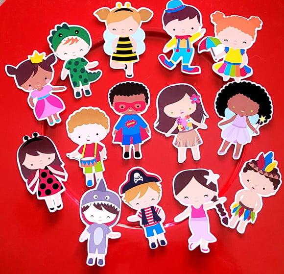 Kit 20 Apliques Bloquinho de Carnaval