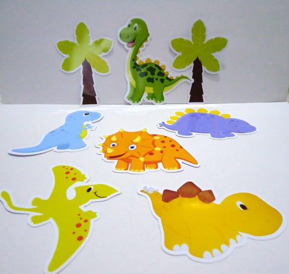 Kit 20 Apliques Dinossauro