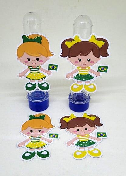 Kit 20 Apliques Jogadora de Futebol