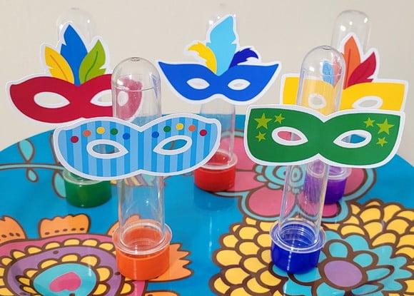 Kit 20 Apliques Máscara de Carnaval