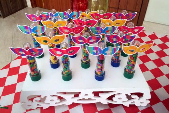 Kit 20 Apliques Máscara Carnaval