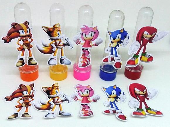 Kit 20 Apliques Sonic