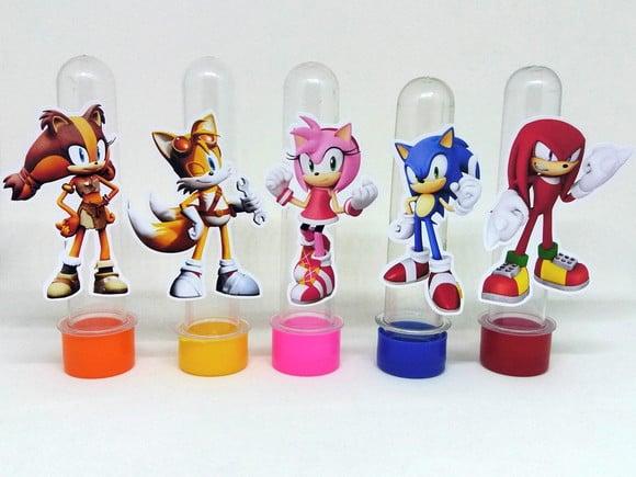 Kit 20 Apliques Sonic