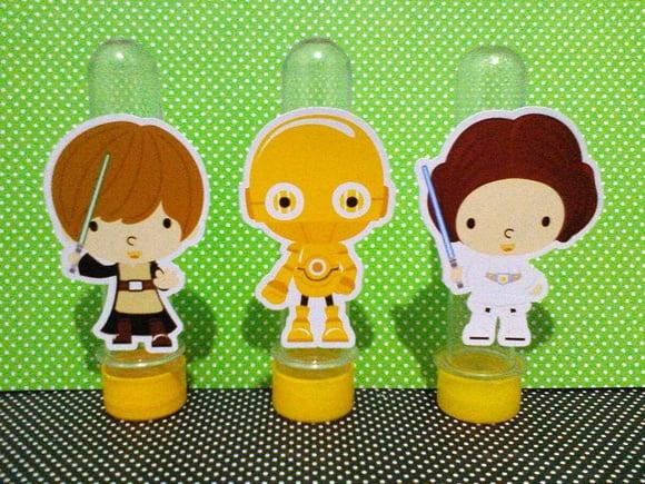 Kit 20 Apliques Star Wars
