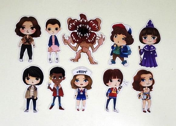 Kit 20 Apliques Stranger Things