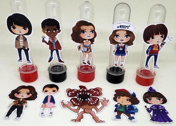 Kit 20 Apliques Stranger Things