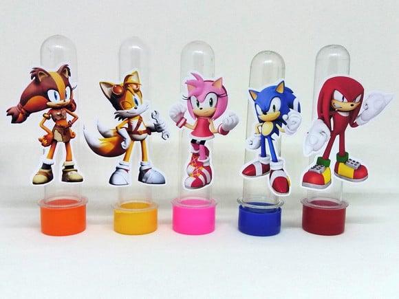 Kit 20 Apliques Sonic