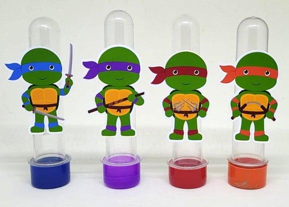 Kit 20 Apliques Tartarugas Ninja