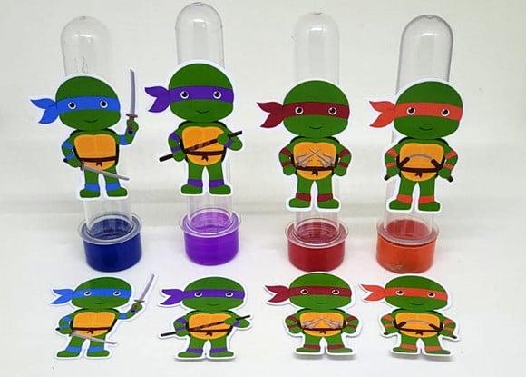 Kit 20 Apliques Tartarugas Ninja
