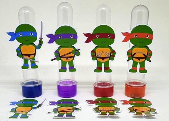 Kit 20 Apliques Tartarugas Ninja