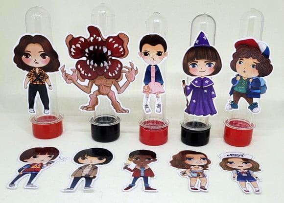 Kit 20 Apliques Stranger Things