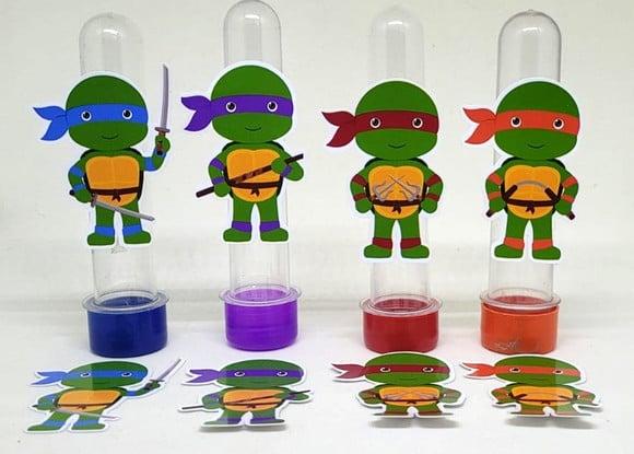 Kit 20 Apliques Tartarugas Ninja