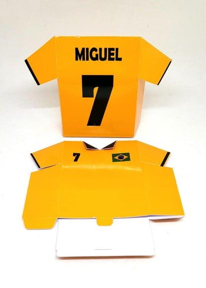 Caixa Camisa Amarela Seleção Futebol