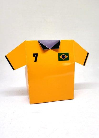 Caixa Camisa Amarela Seleção Futebol