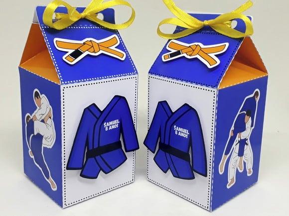 Kit 12 Caixas Milk Lutas com Aplique 3d