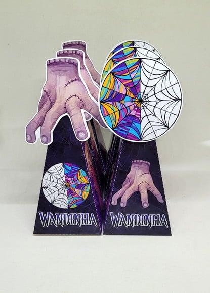 Kit 14 Caixas Pirâmide Wandinha com Aplique 3d