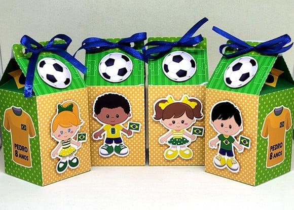 Kit Festa Futebol Brasil com 90 Itens