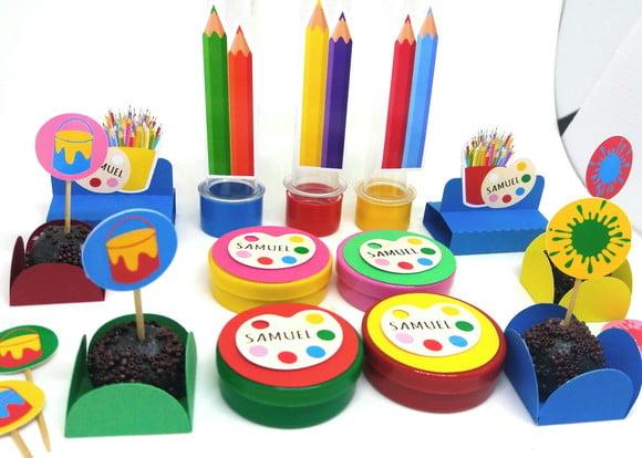Kit Festa com 92 Itens Pintando o Sete