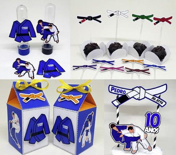 Kit Festa Lutas Marciais 61 Itens