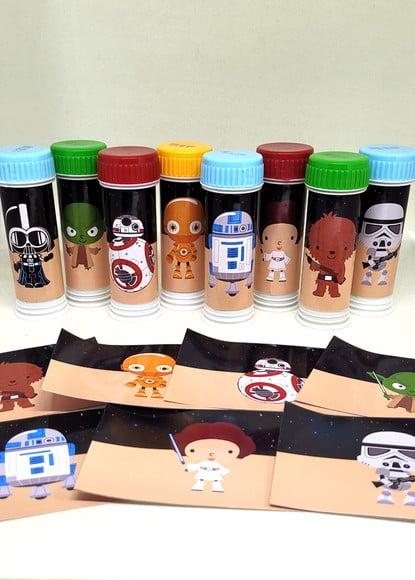 Rótulo para Bola de Sabão Star Wars Cute